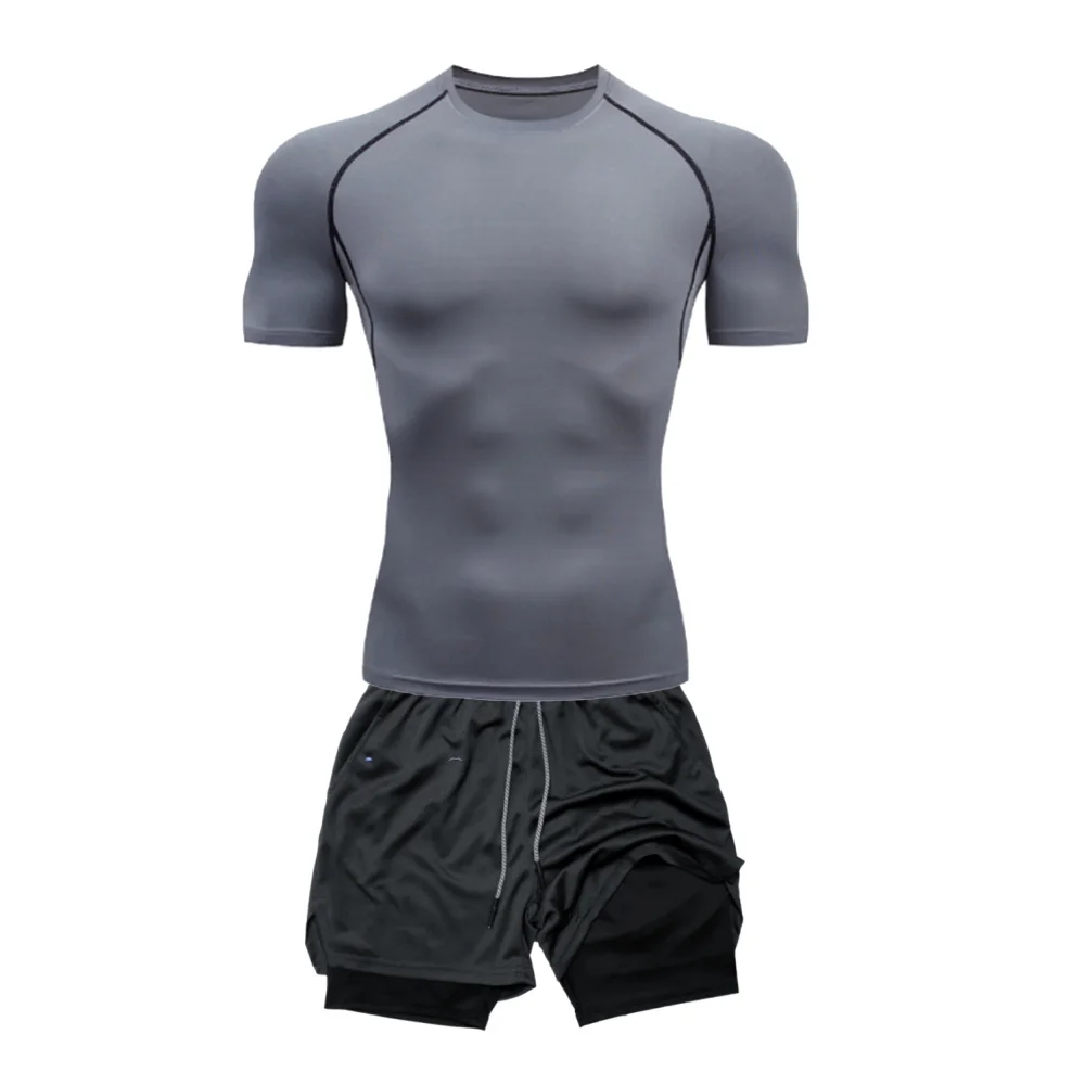 Kit Treino Shaperzone Masculino – Compressão + Short 2 em 1 com Bolso