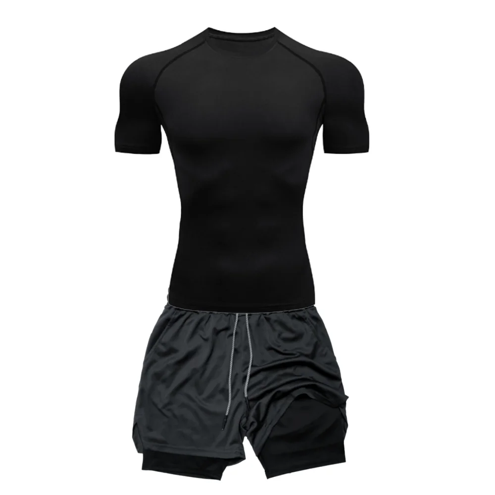 Kit Treino Shaperzone Masculino – Compressão + Short 2 em 1 com Bolso