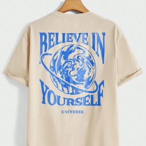 Camiseta Masculina Shaperzone Oversized – Believe in Yourself