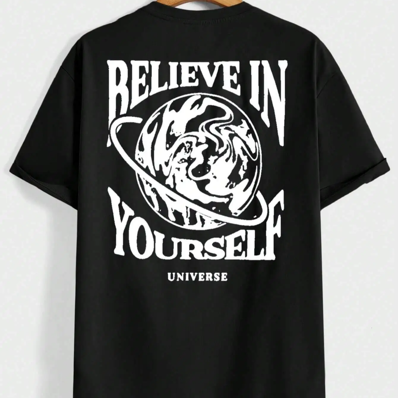 Camiseta Masculina Shaperzone Oversized – Believe in Yourself