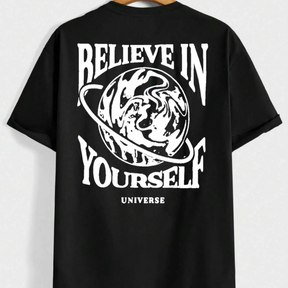 Camiseta Masculina Shaperzone Oversized – Believe in Yourself